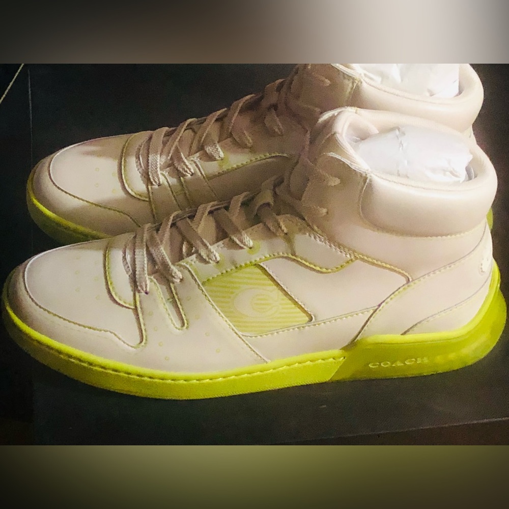 Coach Citysole High Top Sneaker With Trompe L'oeil BNWT💎